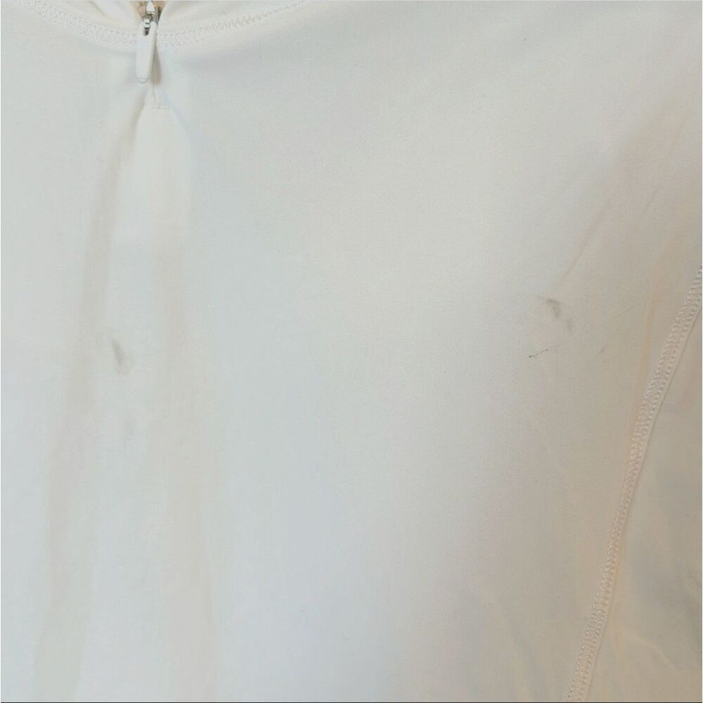 Lululemon Waterbound Hoodie Women Size 4 White Rash Guard Thumb Holes Lightweigt - Picture 4 of 7